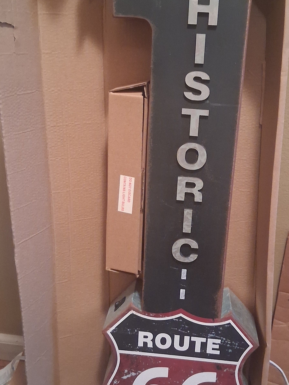 Hobby Lobby Black and Red 'Historic Route 66' Wall Sign